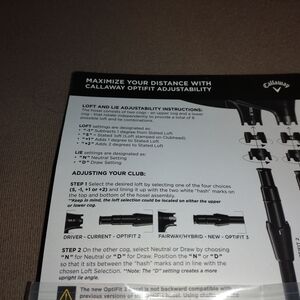 Callaway Optifit Golf Club Adjustment Guide